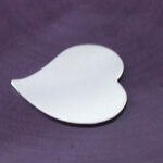 Silver Large Heart Stamping Blank