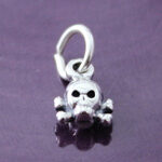 Sterling Silver Tiny Skull Charm