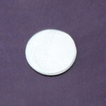 Sterling Silver 8mm Round Disc Tag