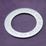 Silver Be Yourself Stamping Washer