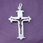 Sterling Silver Polished Crucifix Cross