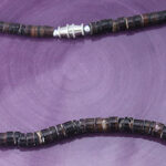 5mm Dark Brown Shell Heshi Necklace