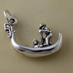 Gondola with Two People Charm