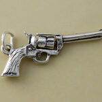 Western Revolver Charm