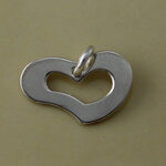 Shiny Whimsical Heart Charm