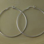 Silver 53mm Hoop Earrings