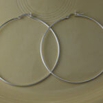 Silver 61mm Hoop Earrings