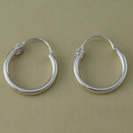 Silver 13mm Hoop Earrings
