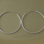 Silver 39mm Endless Hoop Earrings