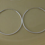 Silver 38mm Endless Hoop Earrings