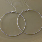 Silver 45mm Hoop Earrings
