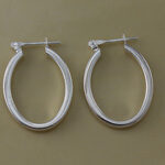 Silver 33mm Hoop Earrings
