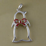 Cut out Enamel Penguin Charm