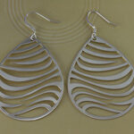 Teardrop Cutout Dangle Earrings