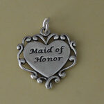 Maid of Honor Heart Charm