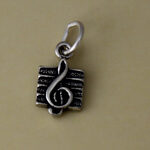 Tiny Treble Clef Note Charm