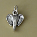 Tiny Elephant Head Charm