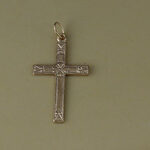 Gold Filled Design Cross Charm