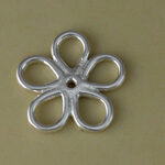 Silver Cutout Daisy Charm