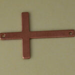 Copper Large Cross Stamping Link