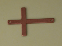 Copper Large Cross Stamping Link Copper Large Cross Stamping Link