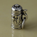 Silver Medium Beer Stein Charm