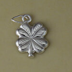 Silver Four Leaf Clover Charm