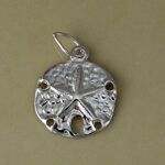 Silver Sand Dollar Charm