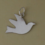 Silver Dove Charm