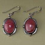 Rhodochrosite Dangle Earrings