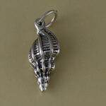 Silver Conch Shell Charm