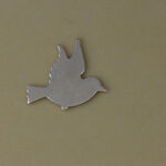 Silver Dove Stamping Blank
