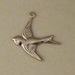 Gold Filled Sparrow Charm