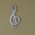 Silver Music Notes Charm