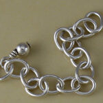 Silver Thick Oval Extension Chain