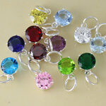 6mm Round Swarovski Crystal Charm