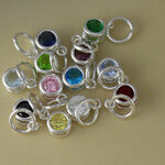 4mm Round Swarovski Crystal Charm
