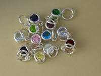 4mm Round Swarovski Crystal Charm