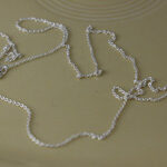 Silver Tiny Delicate Cable Chain