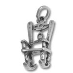 Small silver Chinese character pendant