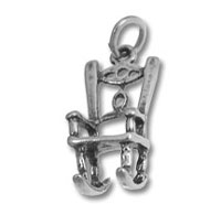 Small silver Chinese character pendant