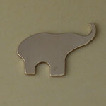 Gold Filled Elephant Stamping Blank