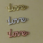Cursive Love Link Charm