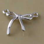 Small Ribbon Bow Link Charm