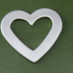 Heart Washer Blank Charm Tag