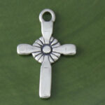 Small Sun Cross Charm