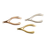 Silver Wishbone Link Charm