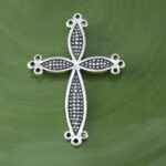 Large Design Dotted Cross Charm