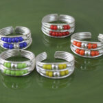 2 Layered Seed Bead Toe Ring