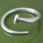 Religious Plain Nail Adjustable Ring